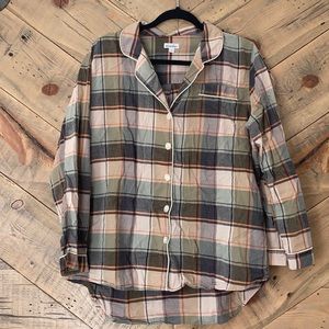 Anthro Steven Alan Pajama Shirt L